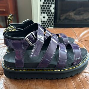 New Purple patent Dr Martens size women’s 9